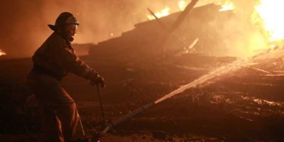 В Воронеже произошел масштабный пожар на машиностроительном заводе &quot;ЭЛМАШ&quot;
